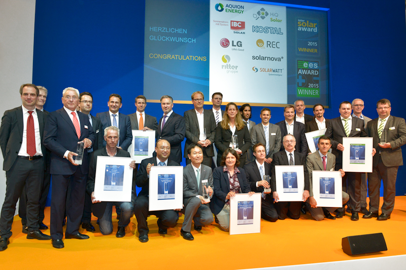 Intersolar award 2015 winners announced